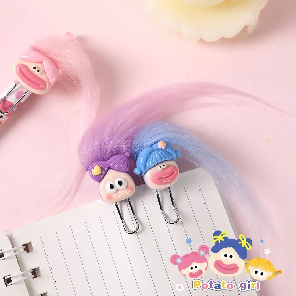 School Stationery Kawaii Cartoon Neutral Pen DIY Cute Water Pen 0.5mm Plastic Ugly Fried Hair Neutral Pen