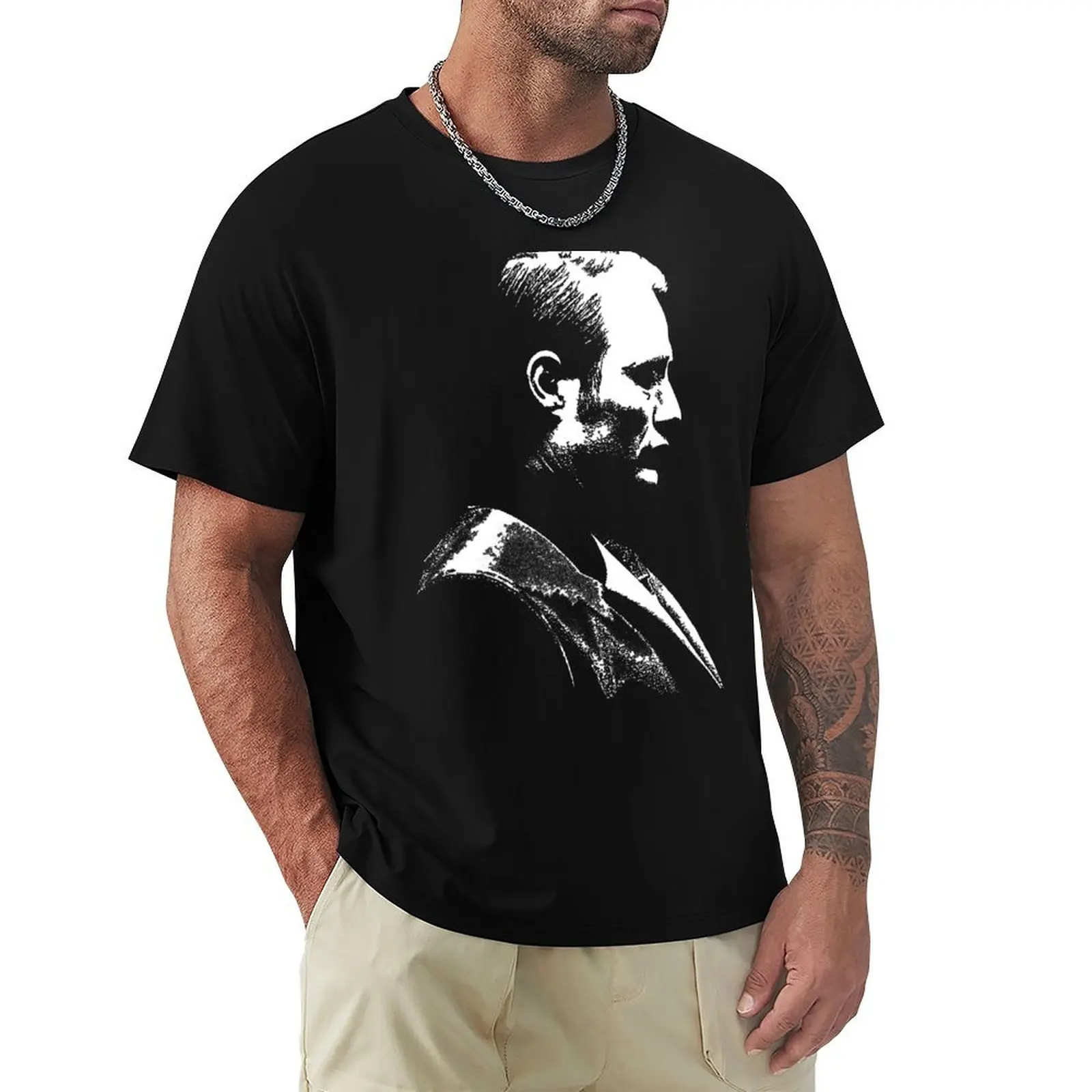 

Hannibal Lecter (Mads Mikkelsen) (TV Series) T-Shirt anime t shirts cheap stuff anime shirt anime plain black t shirts men