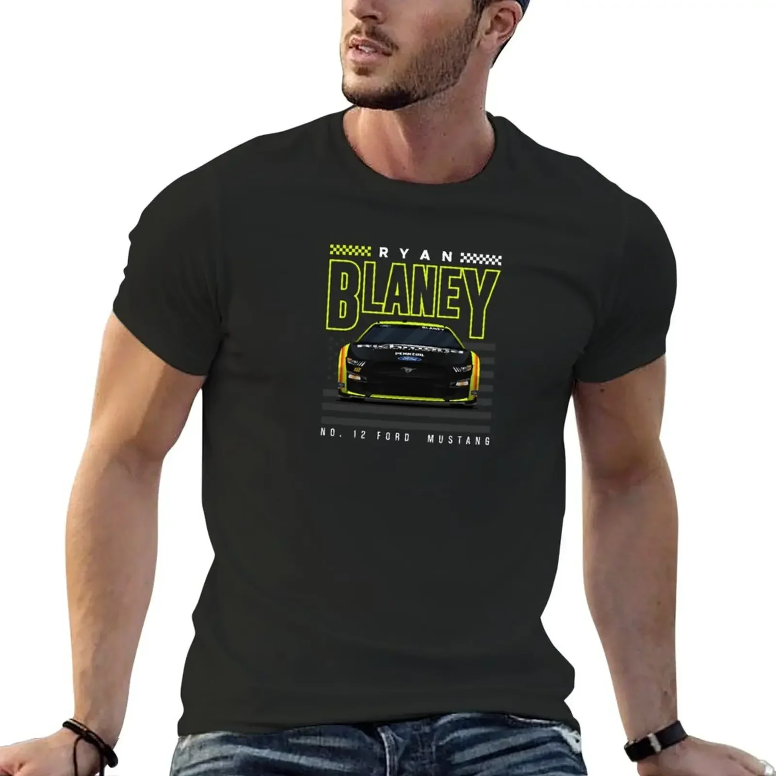 

Ryan Blaney 2022 Next Gen Mustang T-Shirt oversized oversized t shirt summer tops tops T-shirt men