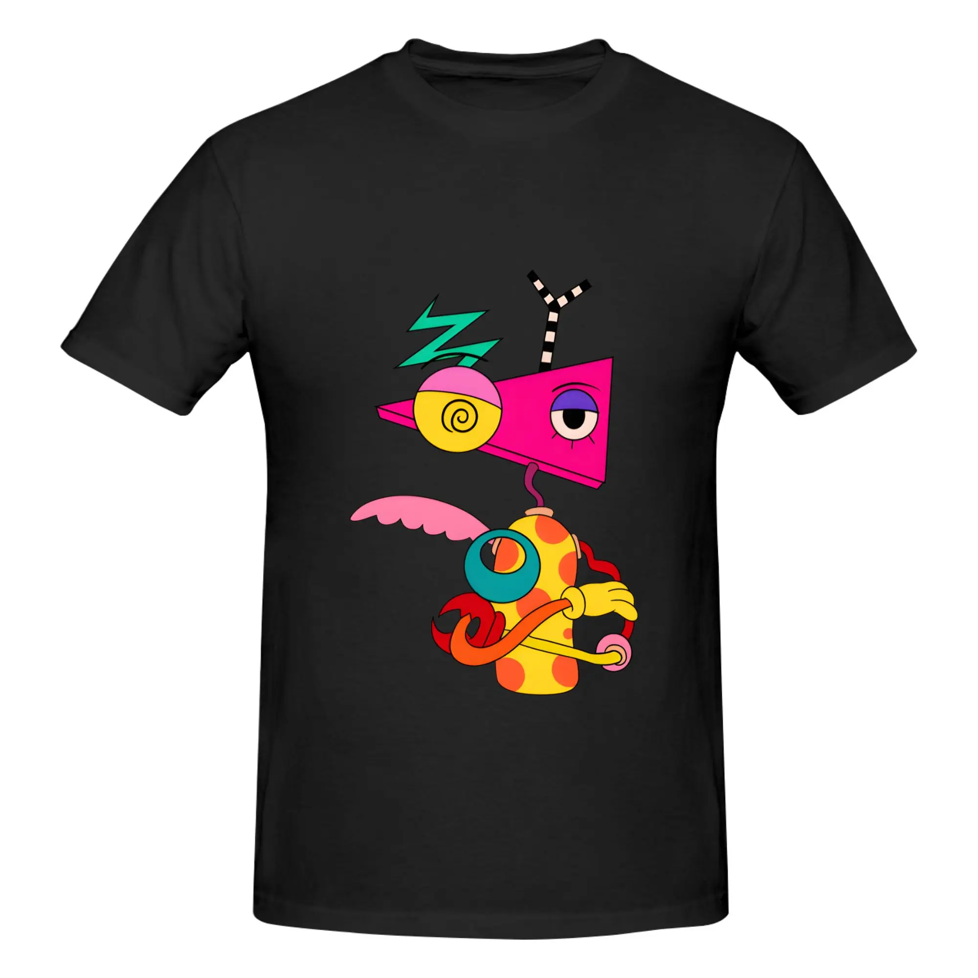 1 Piece Eyes Novelty Graphic 100% Cotton T-Shirt The Amazing Cartoon Digital Circus Tops Tees For Men