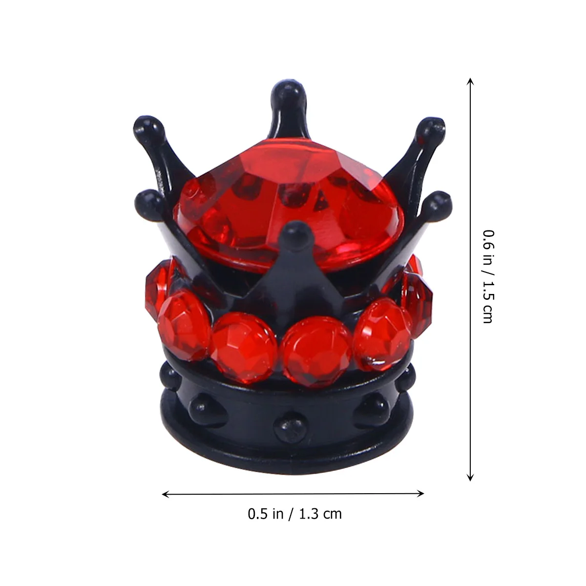 4 pezzi Cappucci per pneumatici per auto Antipolvere impermeabili Copri stelo valvola per pneumatici per auto Tappo protettivo per valvola aria ruota moto Nero Rosso
