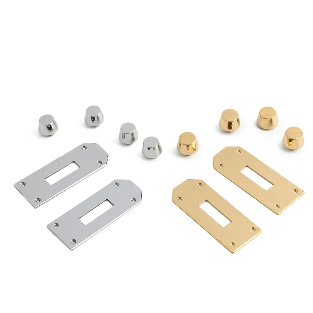 1/3/5Sets Big size High-Grade Solid stainless steel Lock Set For Classic Luxury Bags Padlock with Keys Replacement Accessories