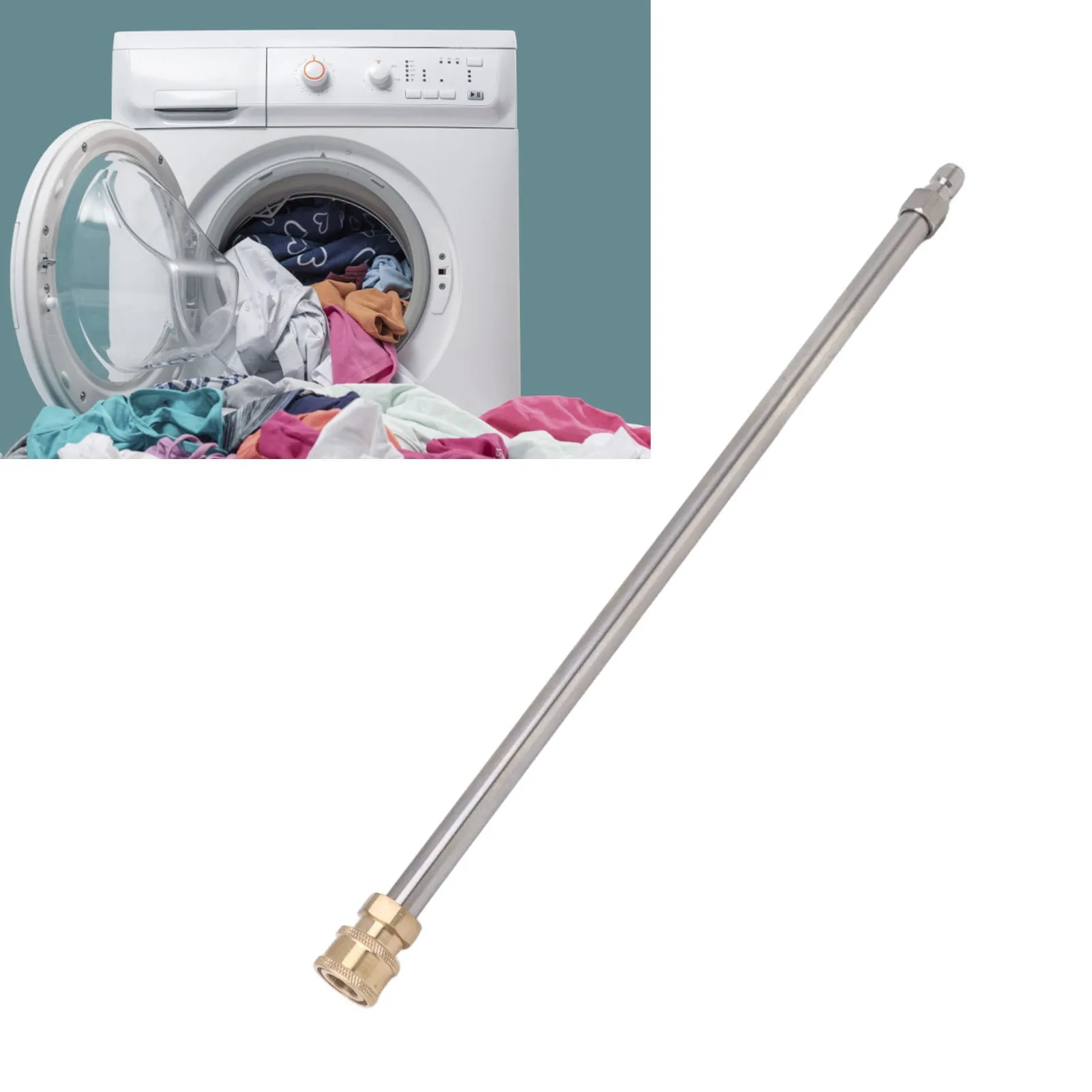 1/4 Inch Pressure Washer Extension 40.5cm Stainless Steel Universal Washer Lance Safe/Stable Seal Good For Home Use