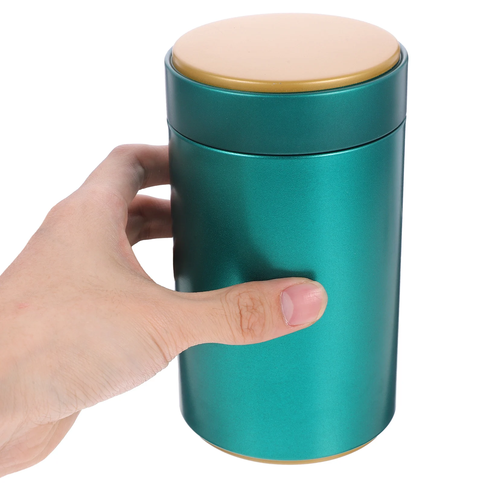 

3 Pcs Tea Tin Canister Light Green Large Size Airtight Containers for Dry Food Nuts Grains Reusable Storage Jar Compact Kitchen