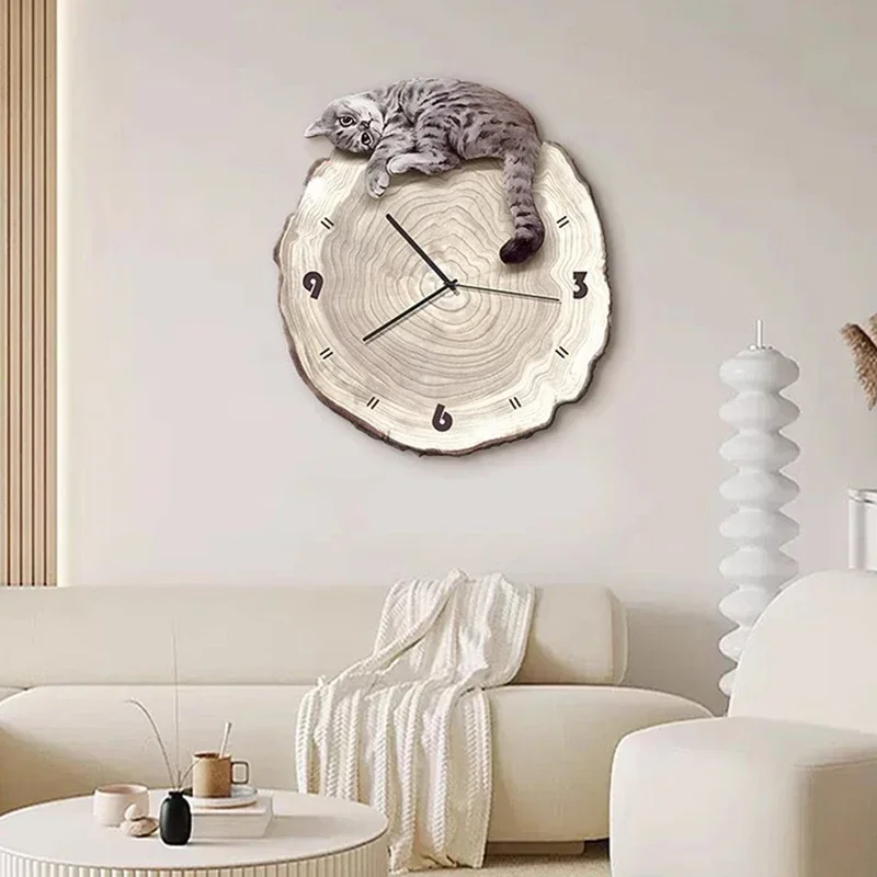 Modern Bathroom Clock Wall Mechanism Luxury Living Room Bathroom Aesthetic Nordic Wall Watch Fashion Horloge Home Decoration