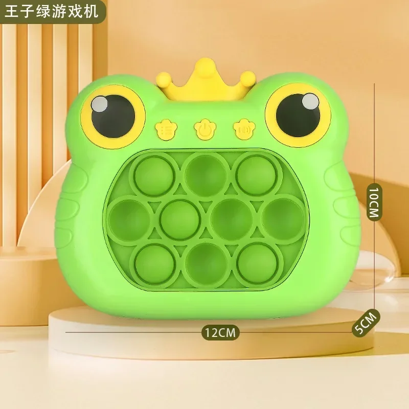 Juego Pop Light Fidget, juego de burbujas de empuje rápido, juguetes con mango, juguetes antiestrés para niños y niñas con máquina de juego LED, juguetes para aliviar el estrés