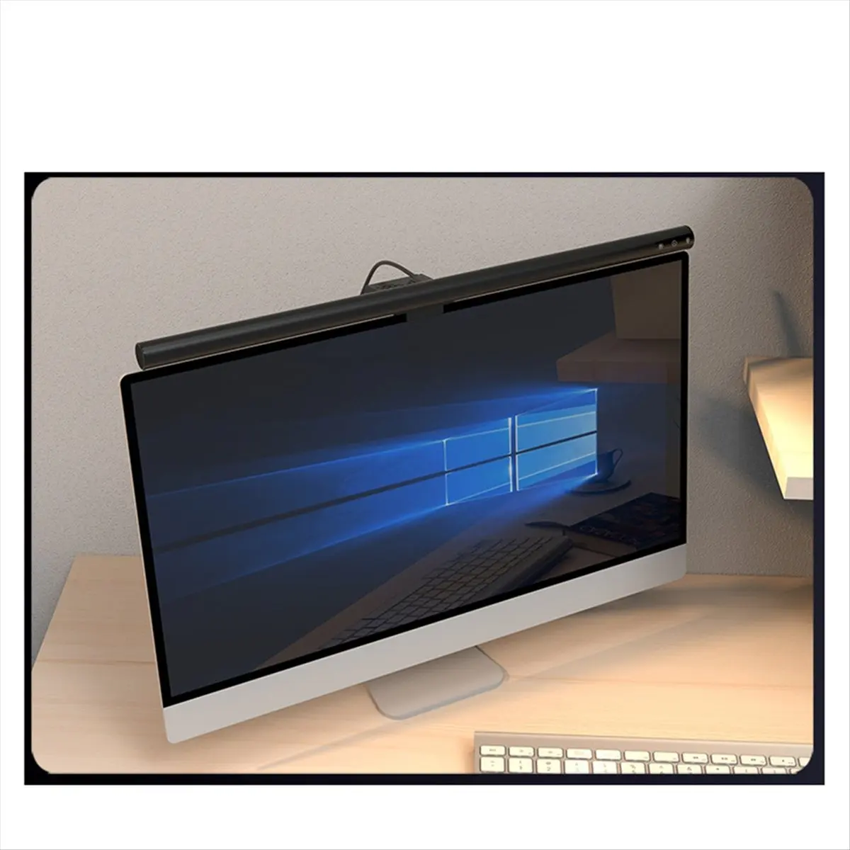 ABMO Monitor Light Bar Touch / Wireless Remote Dual Control Eye Protection Anti-Glare USB Reading Light for Computer