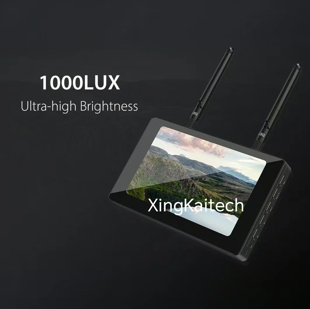 

5.8GHz 40CH 5 Inch IPS 800*480 FPV Monitor Diversity Receiver 1000Lux DVR HD Display 3.8V 4000mAh Battery for RC FPV Drones