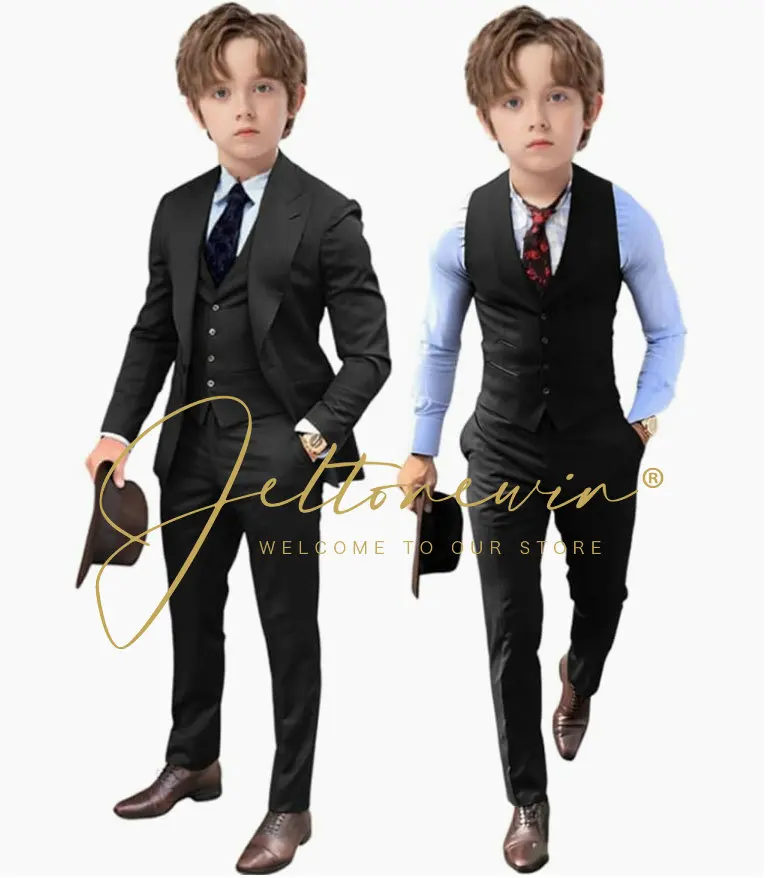 

Big Boys Formal Birthday Photograph Suit Kids Blazer Jacket Pants Bowtie Wedding Dress Teenager Suit Children Graduation Costume