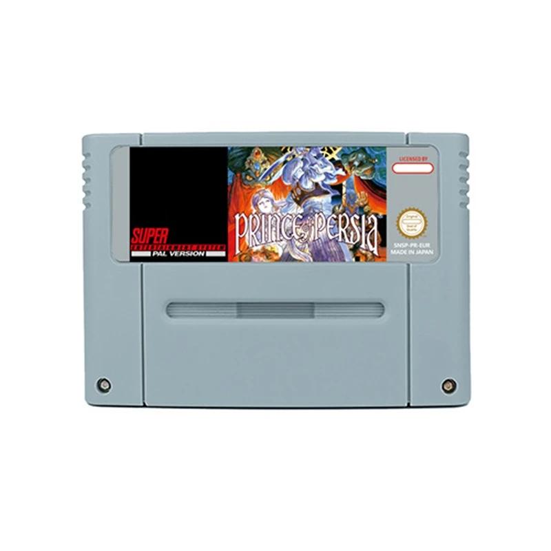لعبة أمير فارس 1 2 لعبة الحركة لـ SNES USA EUR 16 BitRetro Cart هدية للأطفال