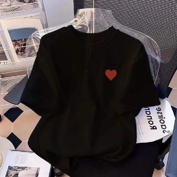 تي شيرت نسائي عصري ort-Sved تصميم Harajuku up بقصة ضيقة وياقة تسعة أذرع Sve Henry للشباب Faion ربيع 2025 #3