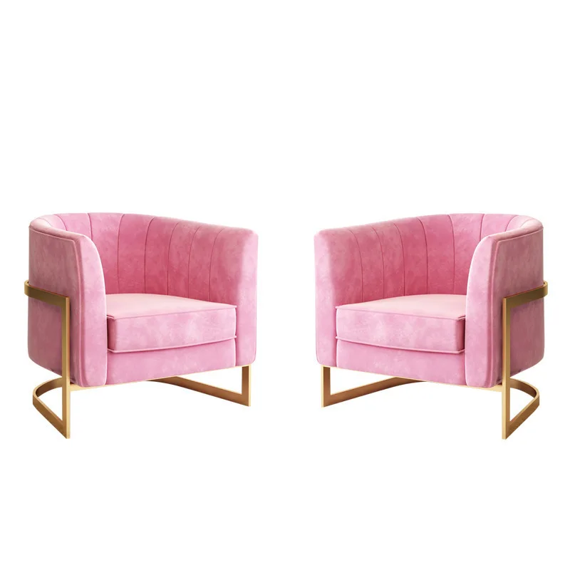 

Nordic single sofa chair wrought iron modern creative lounge chair sofa