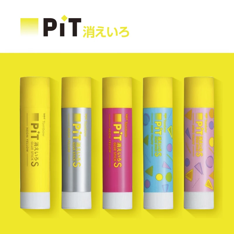 1pc Japan TOMBOW PIT Limited Strong Solid Glue 10g Macaron Discoloration Achromatic Solid Glue DIY Stationery