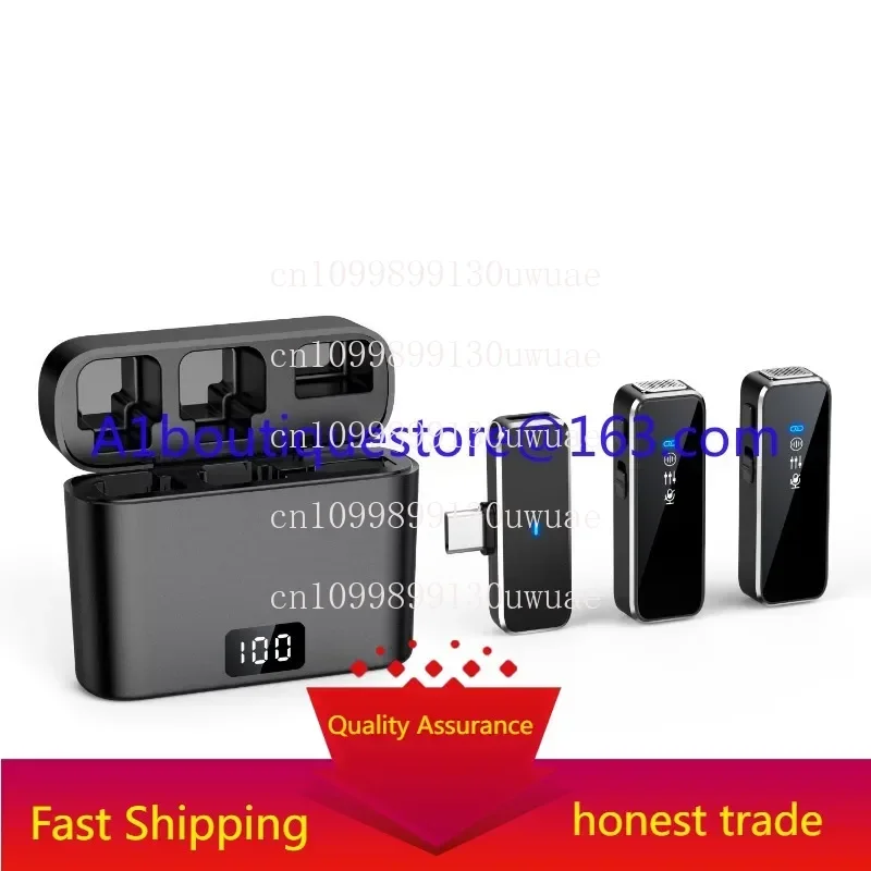 

2.4G Portable Mini Microphone Live Vlog Wireless Lapel Microphone