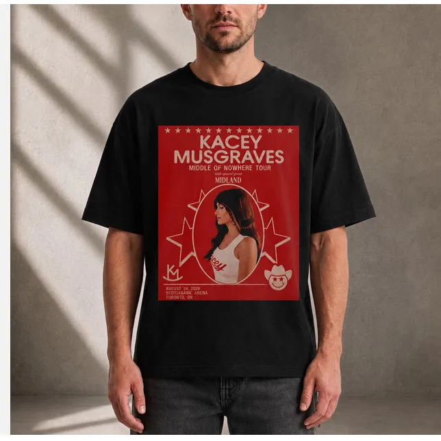 Kacey Musgraves Middle Of Nowhere Tour August 24 2026 Toronto ON Unisex T-Shirt