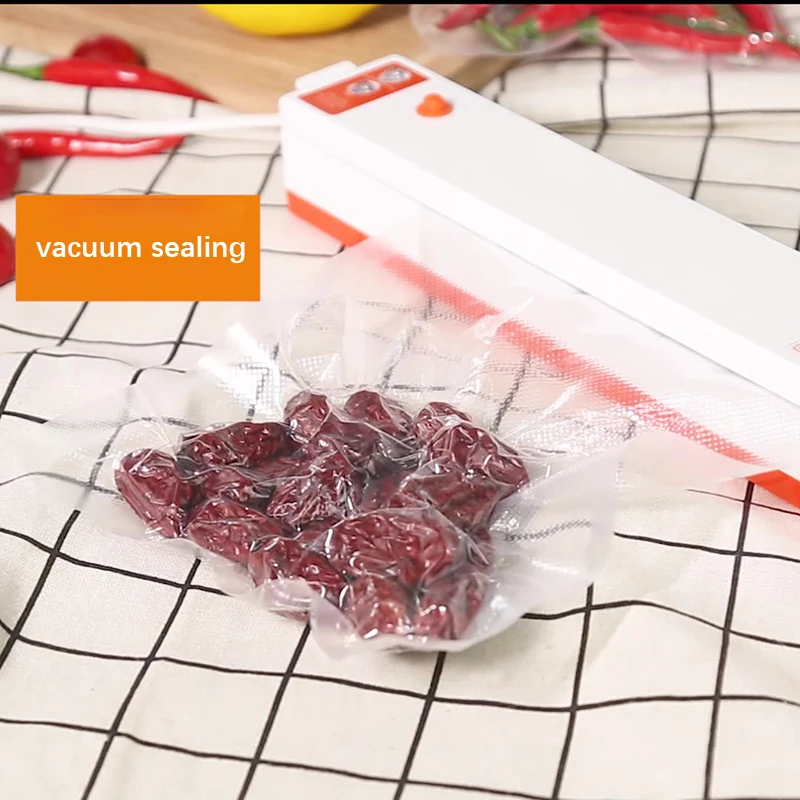 IDEACH Vacuum Sealer Include 10Pcs Storage Bags 30cm Plastic Sealer Home Kitchen Storage And Organization Vacuum Packing Machine