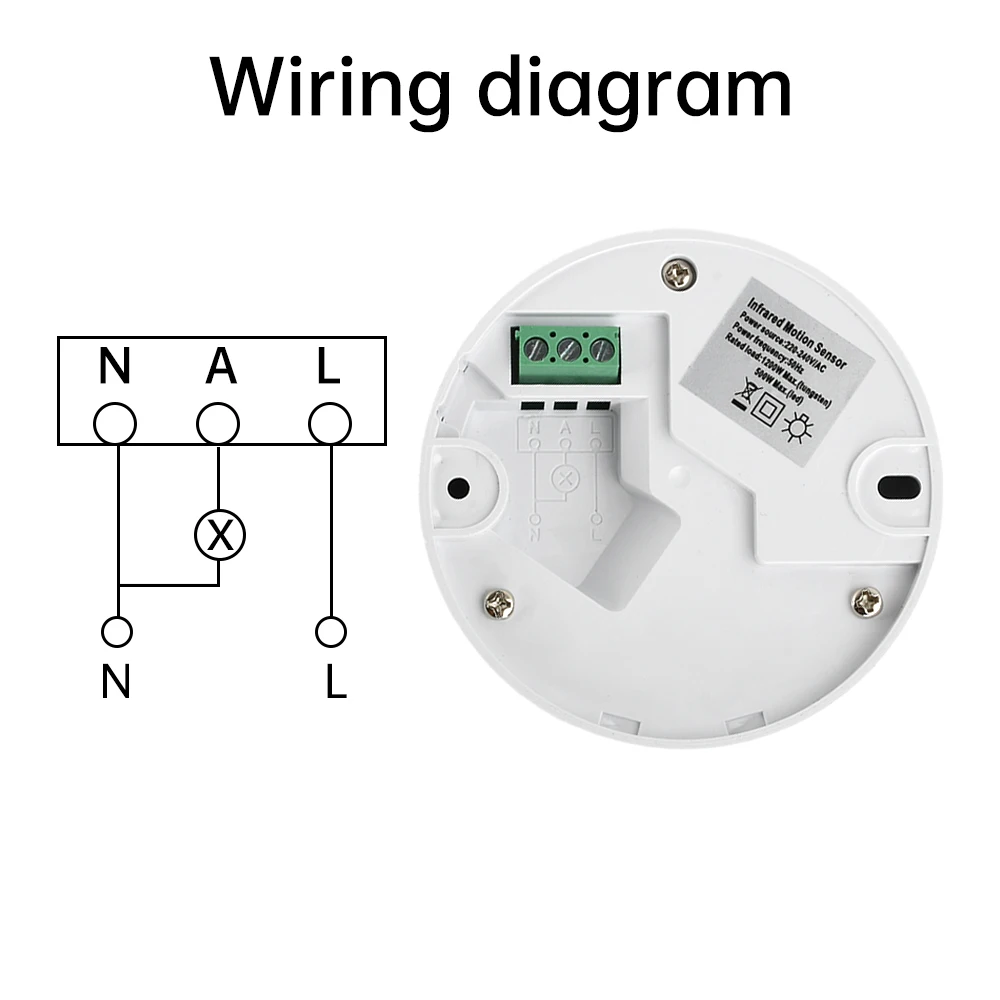 AC 220-240V LED Infrared Motion Sensor Detection Automatic Sensor Light Switch 360 PIR Motion Human Body Detector Lamp Switch