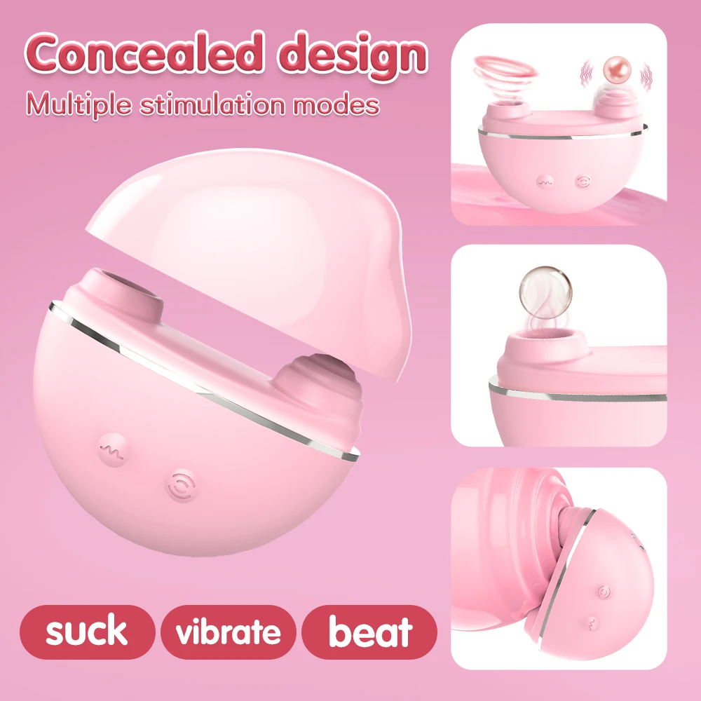 Mini Sucker Vibrator voor Vrouwen Clitoris Stimulator Clit Orale Pijpbeurt Tepel Vrouwelijke Speeltjes voor Vrouwen Masturbator Volwassen Goederen