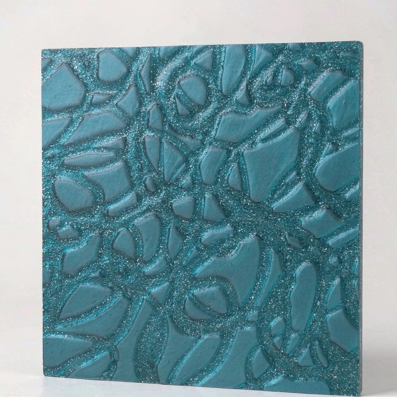 One Side Irregular Sparkle Acrylic Panels 3.0mm PMMA 12 Colors Textured Glitter Surface Sheets for Jewelry Display Decor