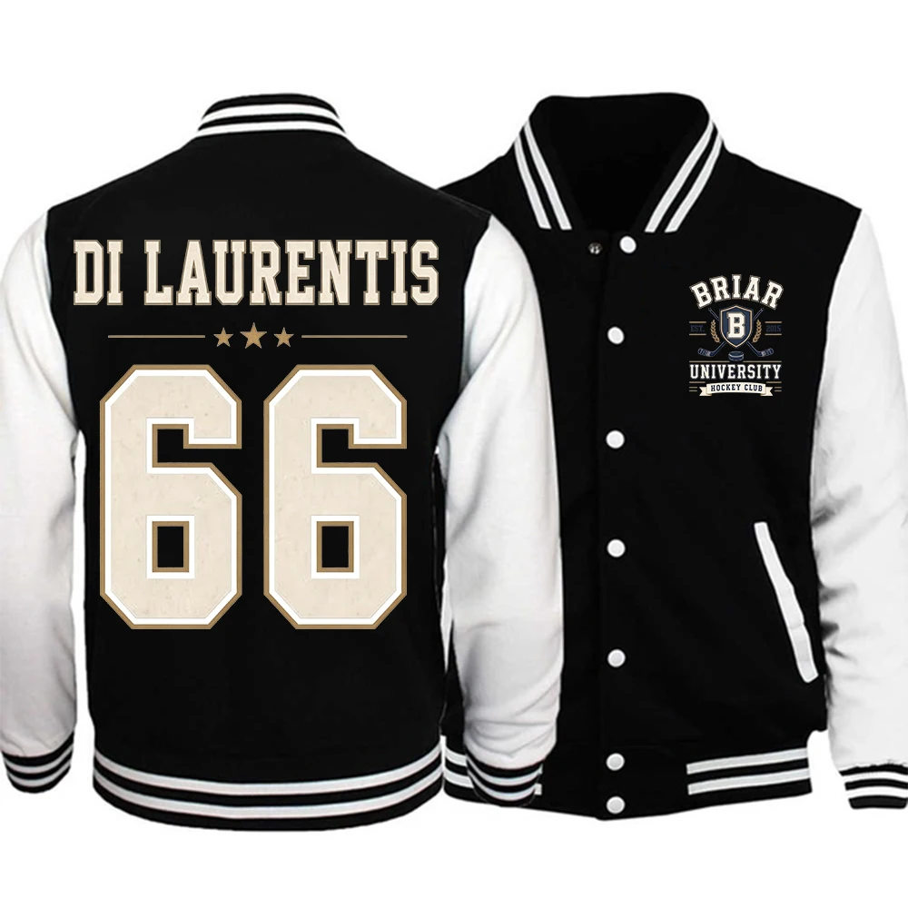 

Briar University Baseball Jacket Off Campus Dean Di Laurentis 66 Number Print Varsity Jacket Casual College Coat