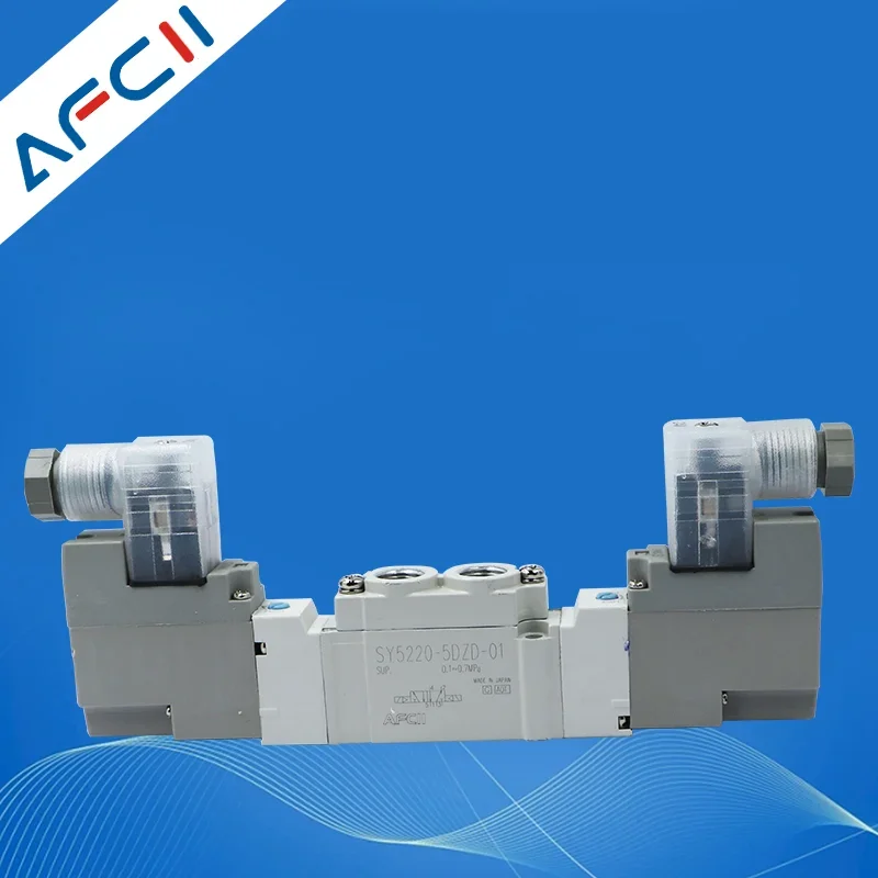 SY3120 5DZ M5 SY5120 5DZ 01 SY7120 válvula solenoide de Control neumático tipo SMC de alta calidad 5 puertos 2 válvula solenoide SY5120-5DZD-01