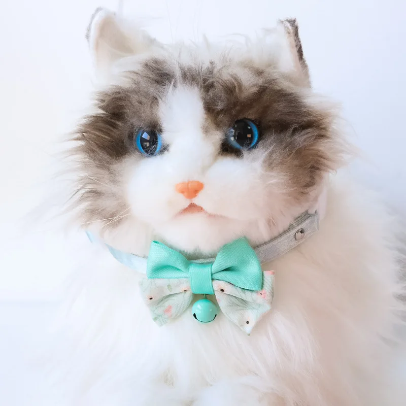 1pc Bow Pet Cat Collar Flower Adjustable Safety with Bell Ring Necklace for Cat Puppy Small Dog Bow-tie Pet Accessories