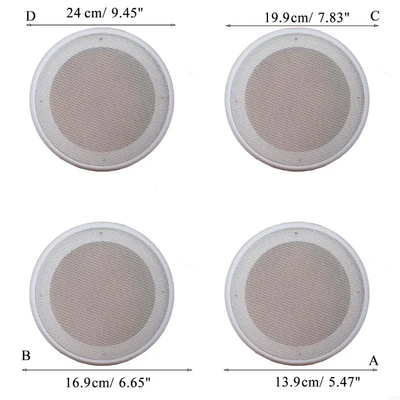 2025 New Car Ceiling Speaker Grill Mesh Cover 서브 우퍼 Grill Circle Guard Speaker Preserve Net Grille Protector