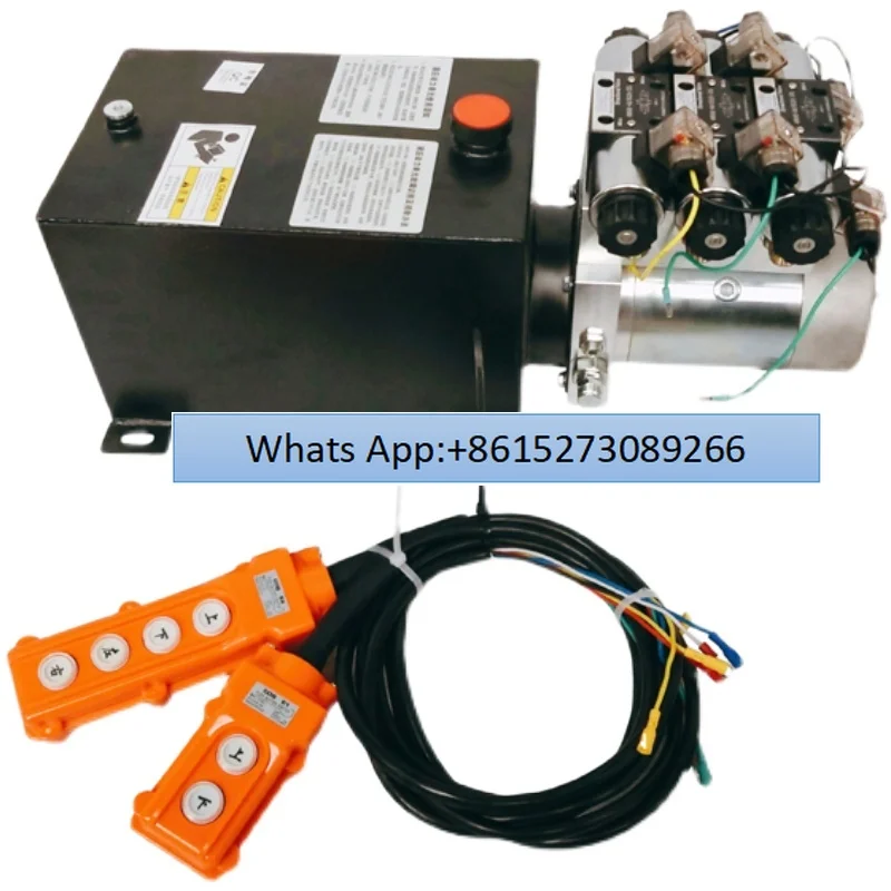 12/24/48/60/72V Power Unit Miniature Single Bidirectional Hydraulic Pump Station Electric Lifting Cylinder Motor