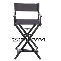 Alumínio Alloy Folding Chair com encosto de cabeça, Outdoor Modern Makeup Chair, Leisure Lounge Chair, Diretor Chair