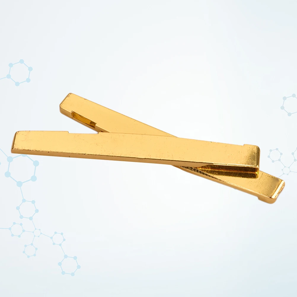 

2 PCS Folk Bronze Pillow Gold Plated Bridge for Guitar Accessories Saddle Parts Brass Golden