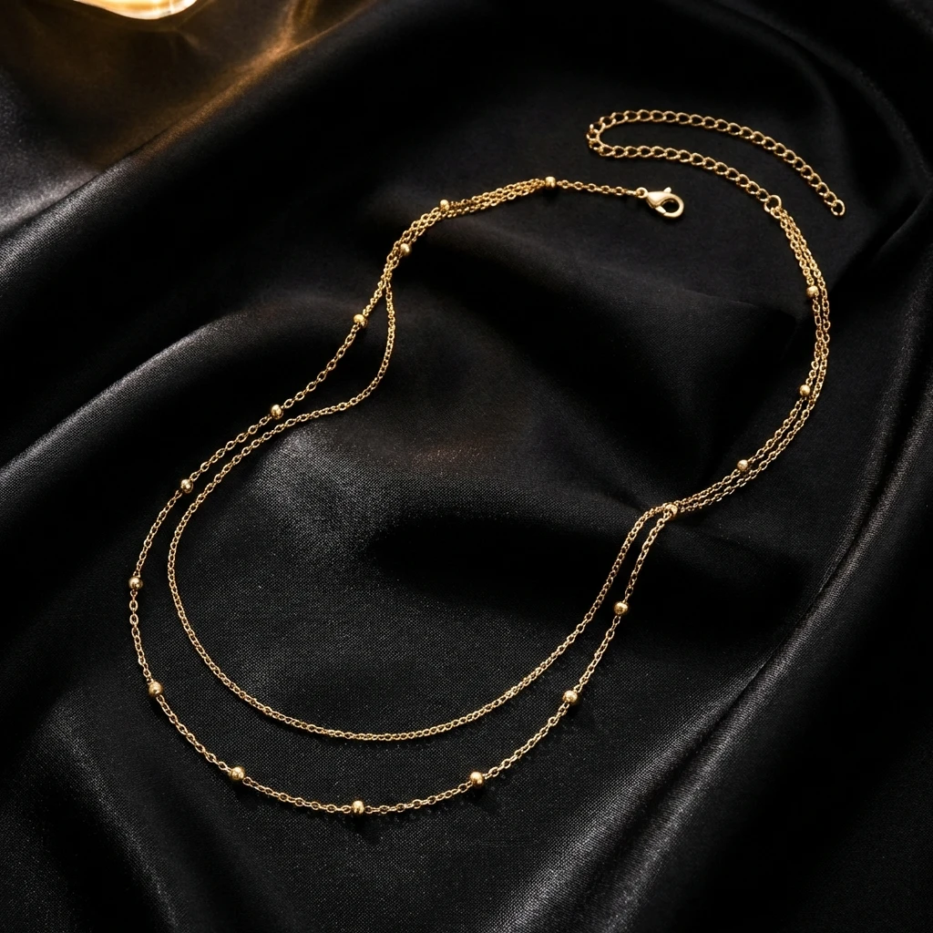Minimalistische Gold-Silber-Farbene Taillenkette für Damen, Verstellbarer Dünner Bauchketten-Gürtel, Jeans-Kleid Mode-Körperschmuck Geschenk – Detail 4