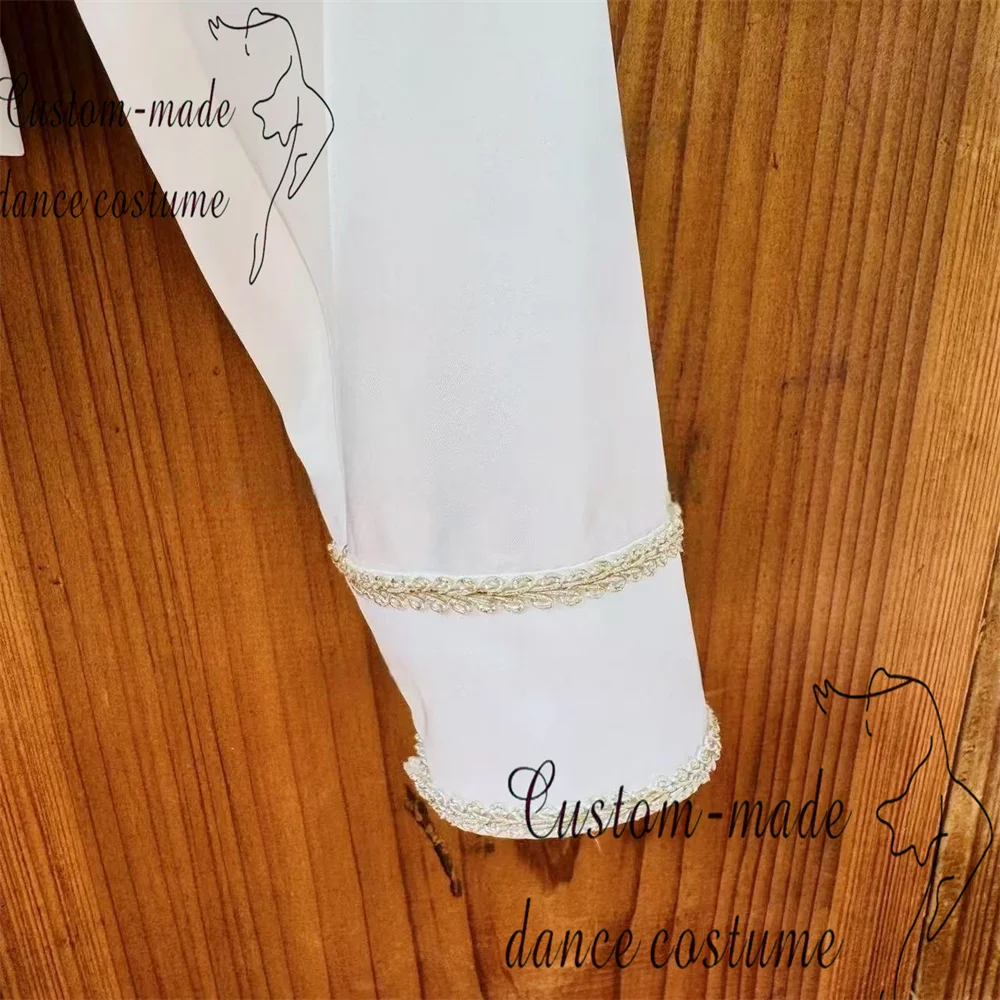 Paquita ชุดบัลเล่ต์ Nutcracker ชายรูปแบบส่วนตัวที่กําหนดเองทองคําขาวตกแต่ง Officer การแข่งขันชุด