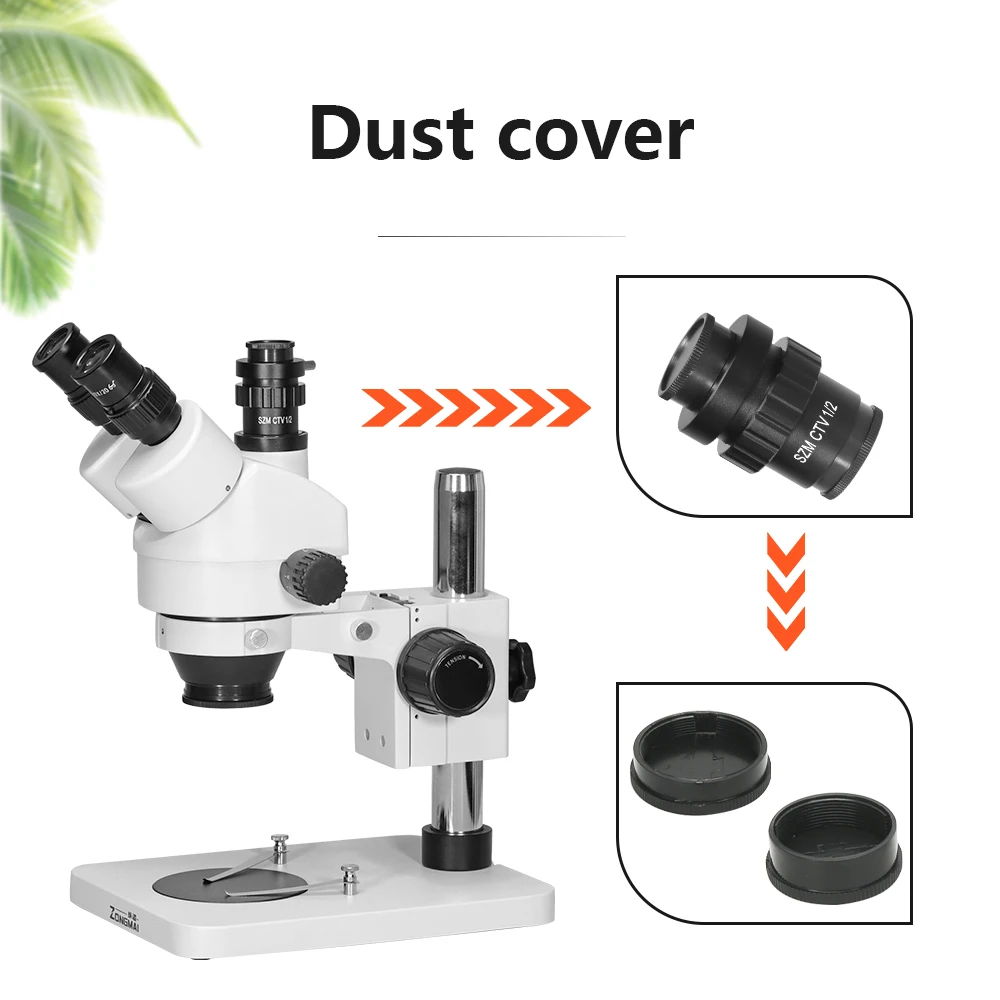 SZM CTV adattatore HDMI interfaccia per fotocamera adatta per la stessa messa a fuoco microscopio Stereo trioculare adattatore per obiettivo per