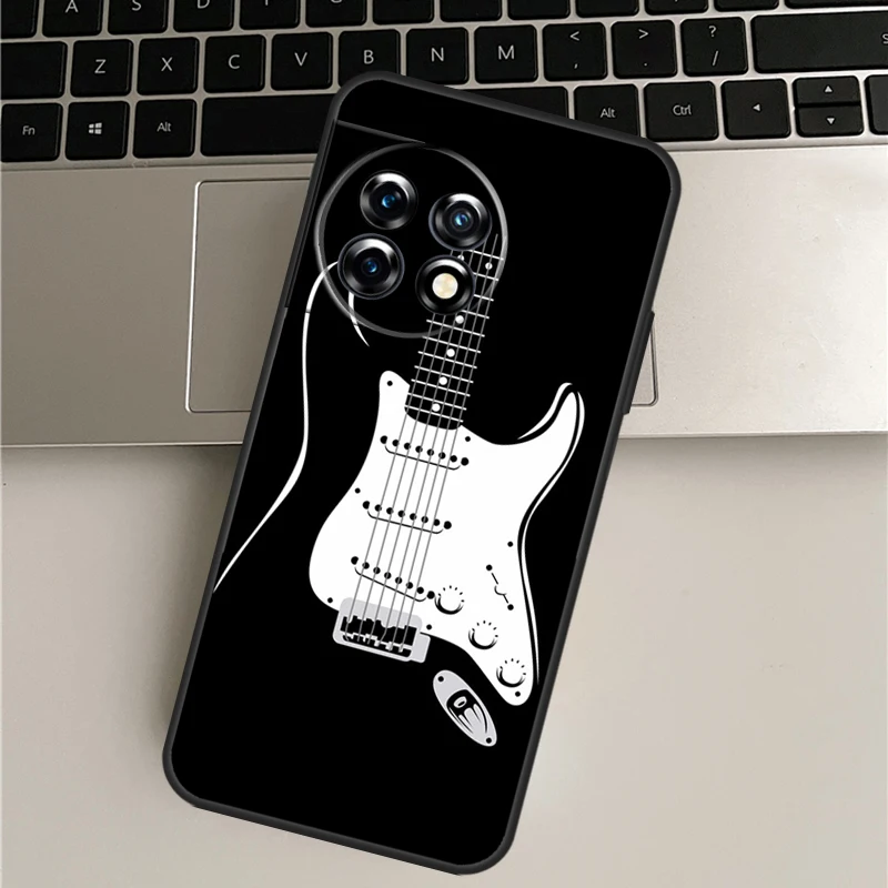 Guitar Music Case For Oneplus 11 10 9 Pro 10T 9RT Ace Pro For Oneplus Nord 2 2T N20 N10 CE 2 Lite Cover