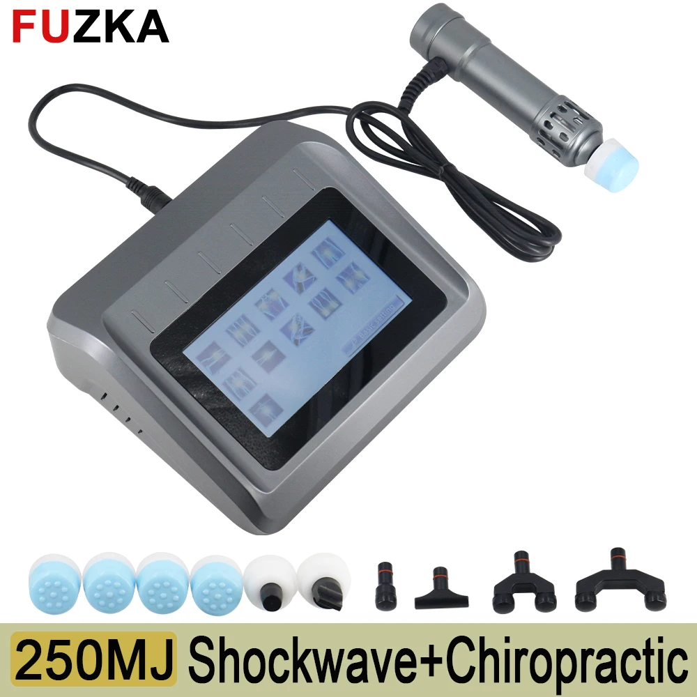 2 In 1 Shockwave Therapy Machine ED Treatment 11 Heads Effective Neck Pain Relief Plantar Fasciitis Shock Wave Device Home Use