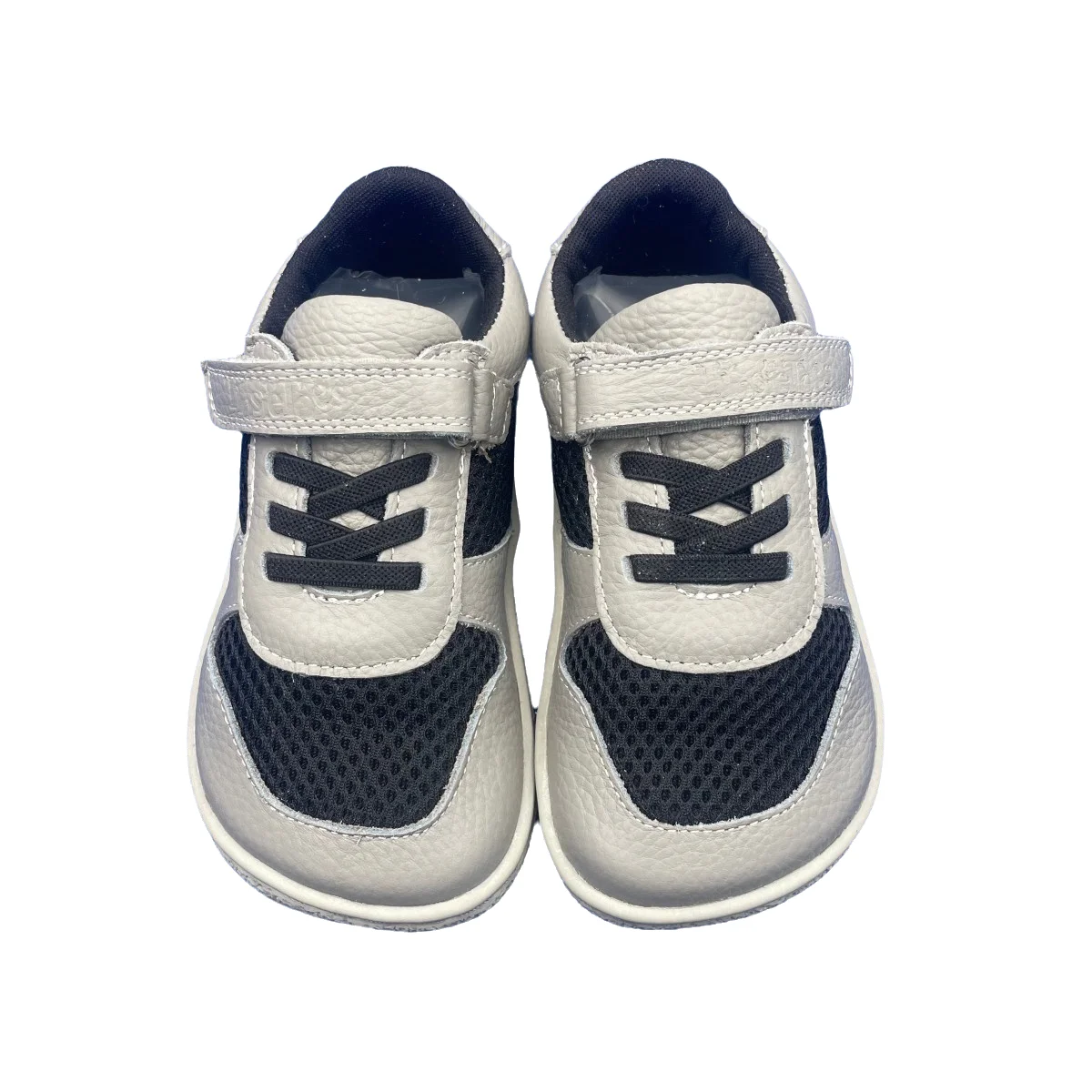 Tipsietoes New1 2025 primavera zapato de cuero genuino para niñas y niños niños zapatillas descalzas peso ligero minimalista correa elástica