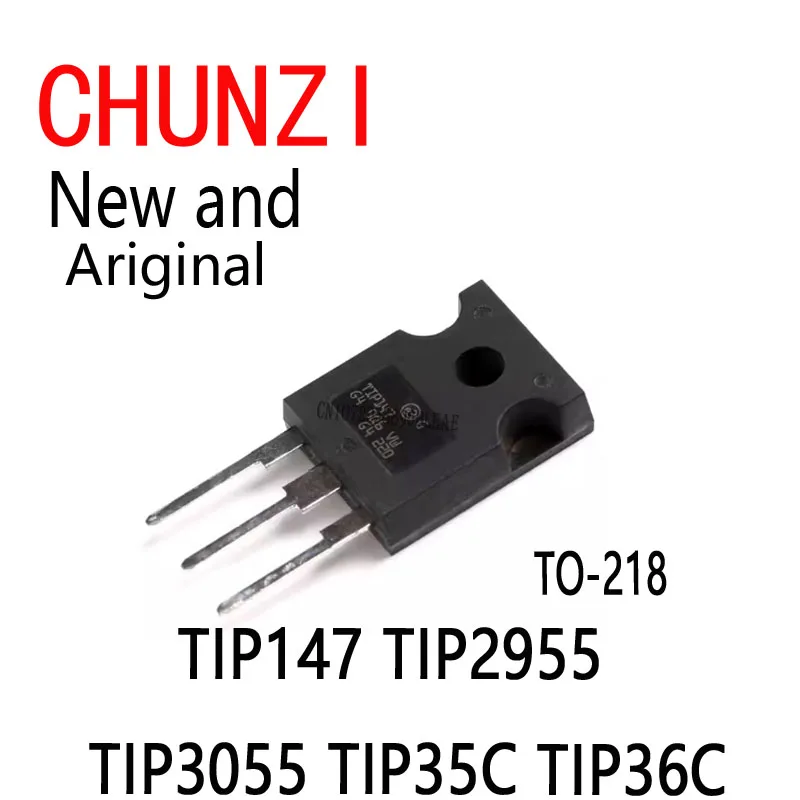 10pcs New and Original Bipolar Transistors TO-218 TIP147 TIP2955 TIP3055 TIP35C TIP36C