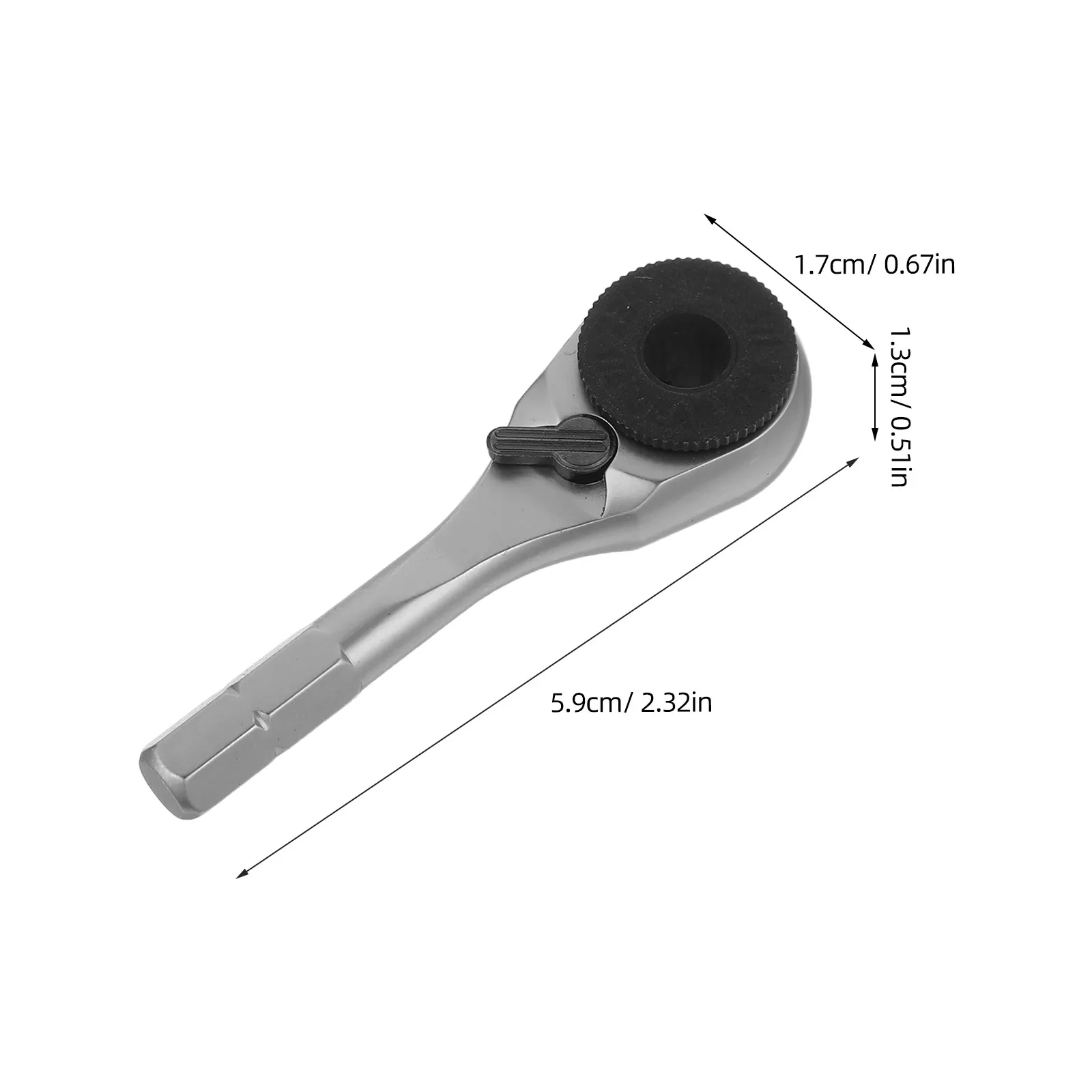 Mini Ratchet Wrench Compact High-Hardness Steel Socket Tool Reversible Offset Design For Tight Spaces Mechanic Auto Repair Diy