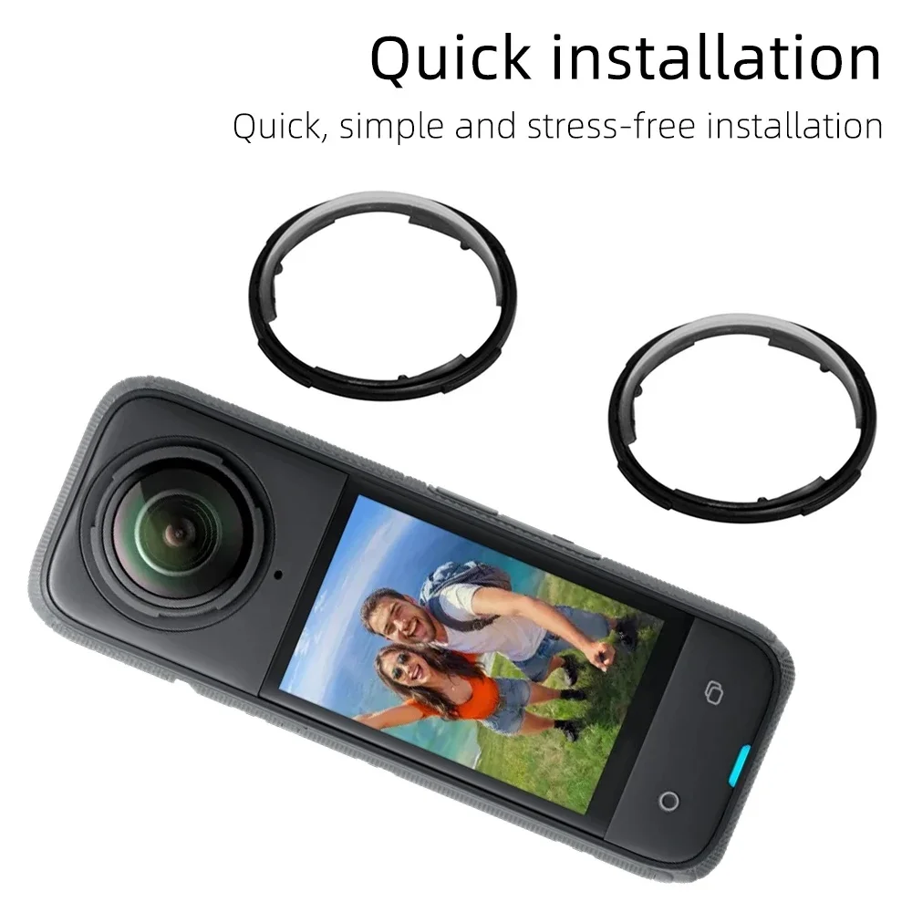 Pc เลนส์ Guard Cap สําหรับ Insta360 X4 Anti-Scratch กระจกนิรภัยฝาครอบเลนส์หมุน Optical Protector สําหรับ Insta 360 X4 อุปกรณ์เสริม