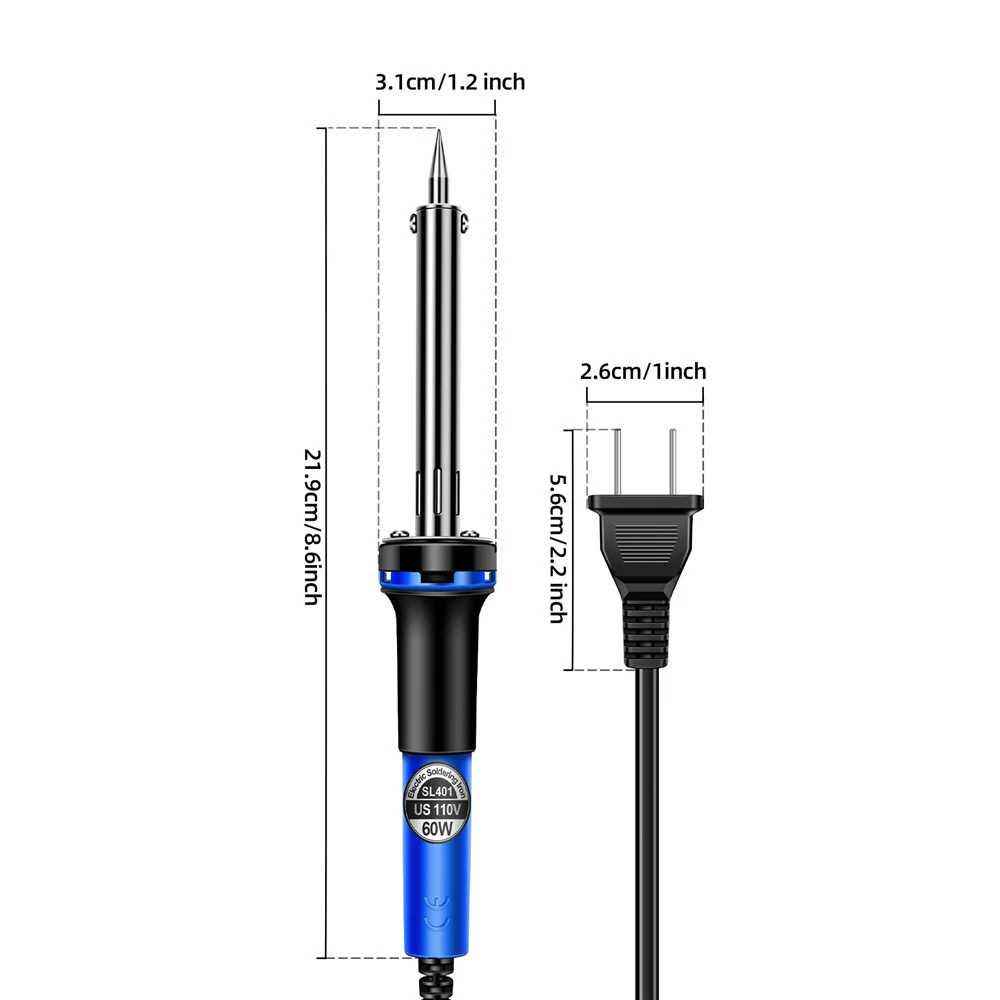 SL401 Electric Soldering Irons Adjustable Temperature Welding Solder Rework Station Heat Pencil Tip Repair Tools 110V/220V 60W