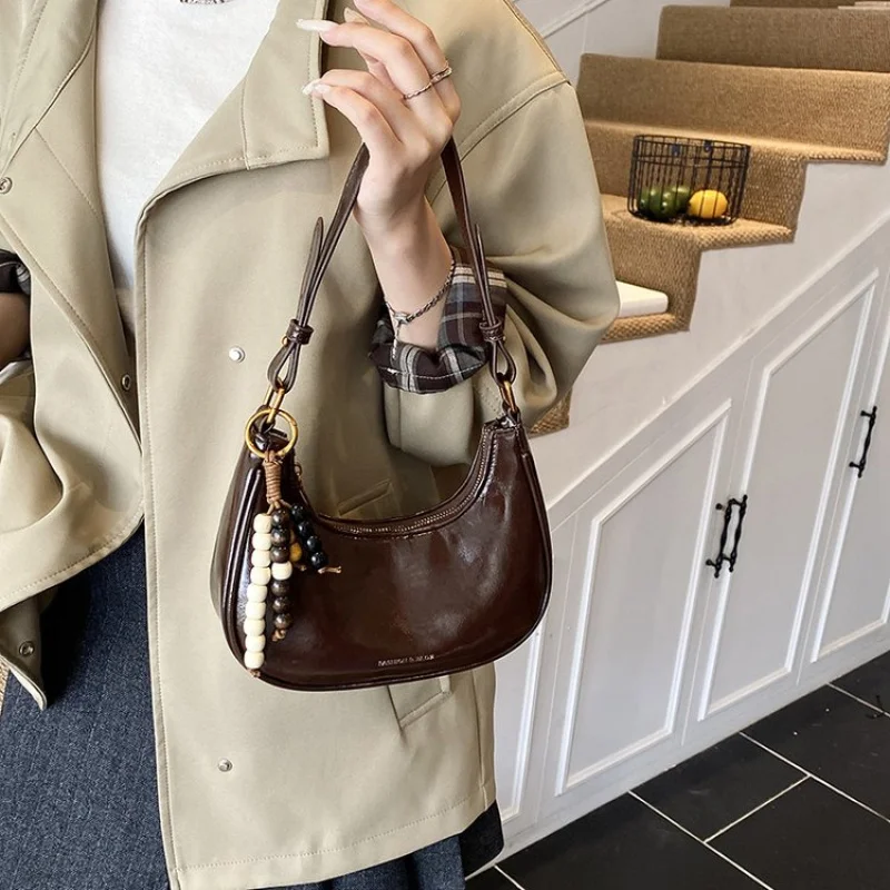 

Elegant Party Designer Diaper Bag Women Luxury Leather Tote Large Capacity Stylish Crossbody Shoulder Bag Fashion Minimalist