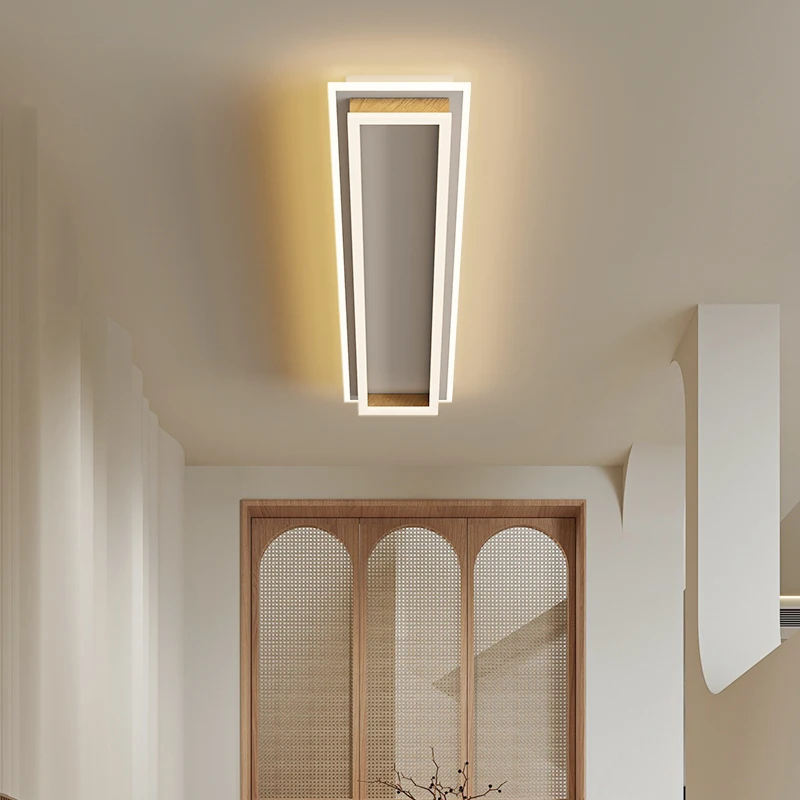 Cloak Room Corridor Balcony Ceiling Light Nordic Bedroom Long LED Corridor Light Simple Rectangular Living Room Ceiling Lamp