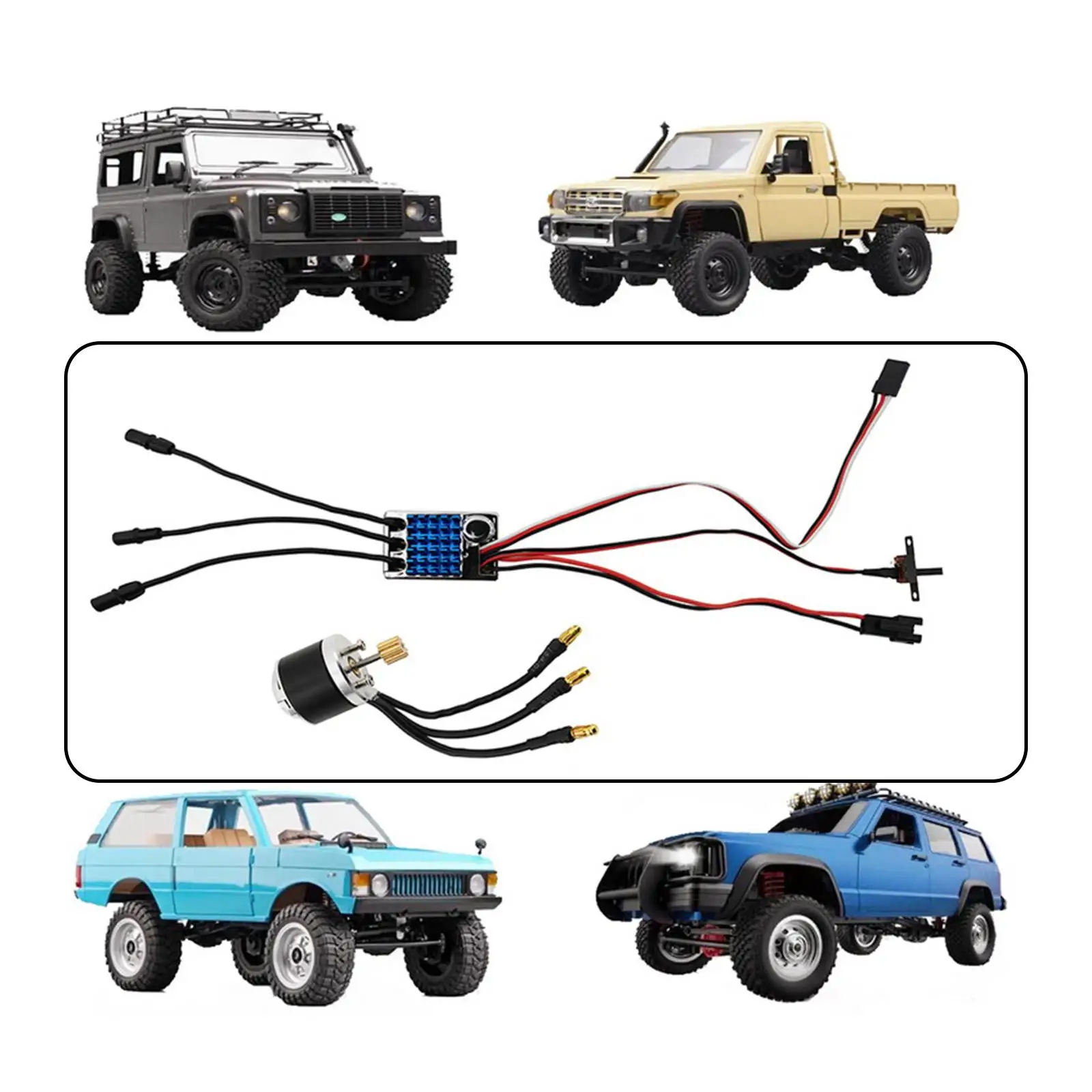 

2322 2600KV Outrunner Brushless Motor AM32 45A ESC for 1/12 RC Cars MN82 MN99S MN168 MN78 Crawler Upgrade Kit Combo Parts