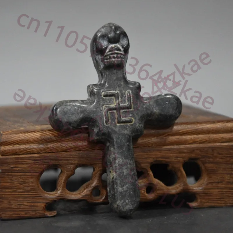 

Тибетский кулон-подвеска с крестом из натурального метеорита в стиле Хуншань, аксессуары