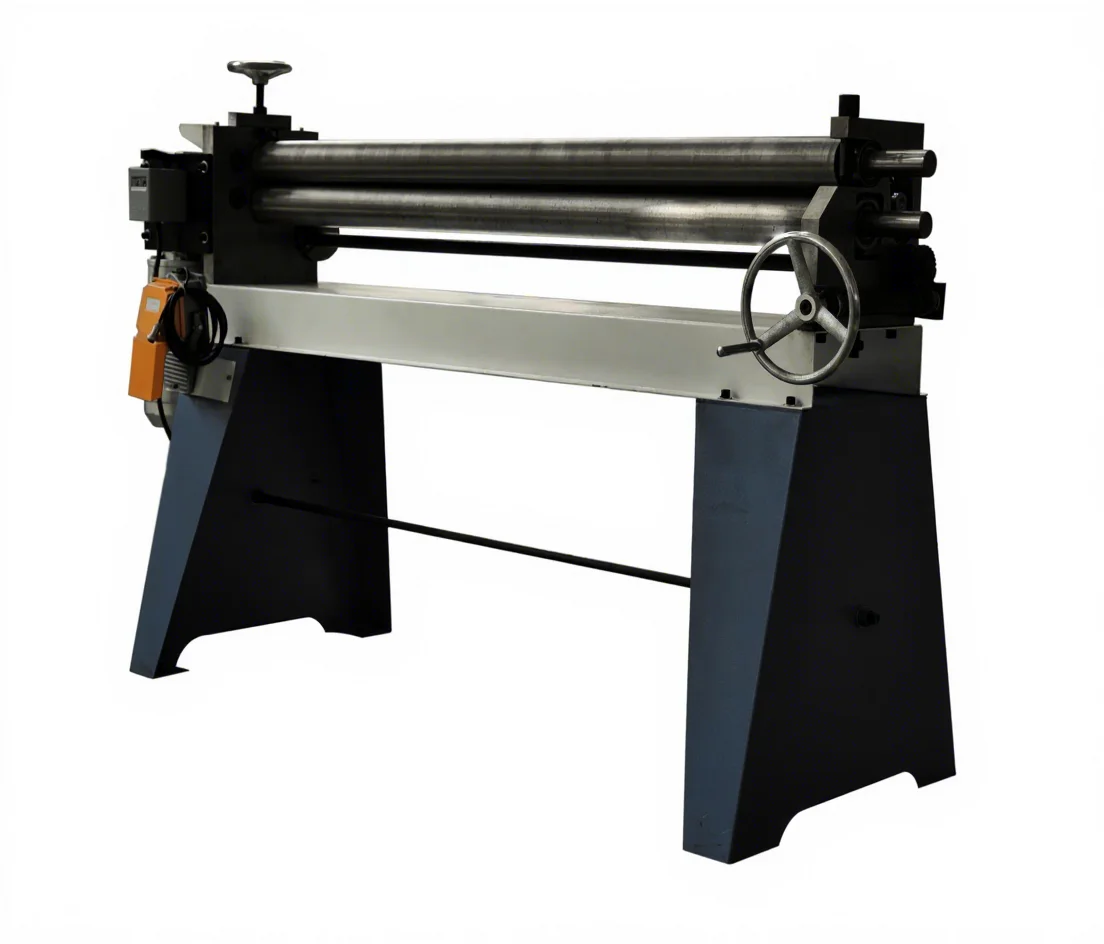 

3-Roller Rolling Bending Machine for Round Duct Making Manual Design with Essential Motor Component