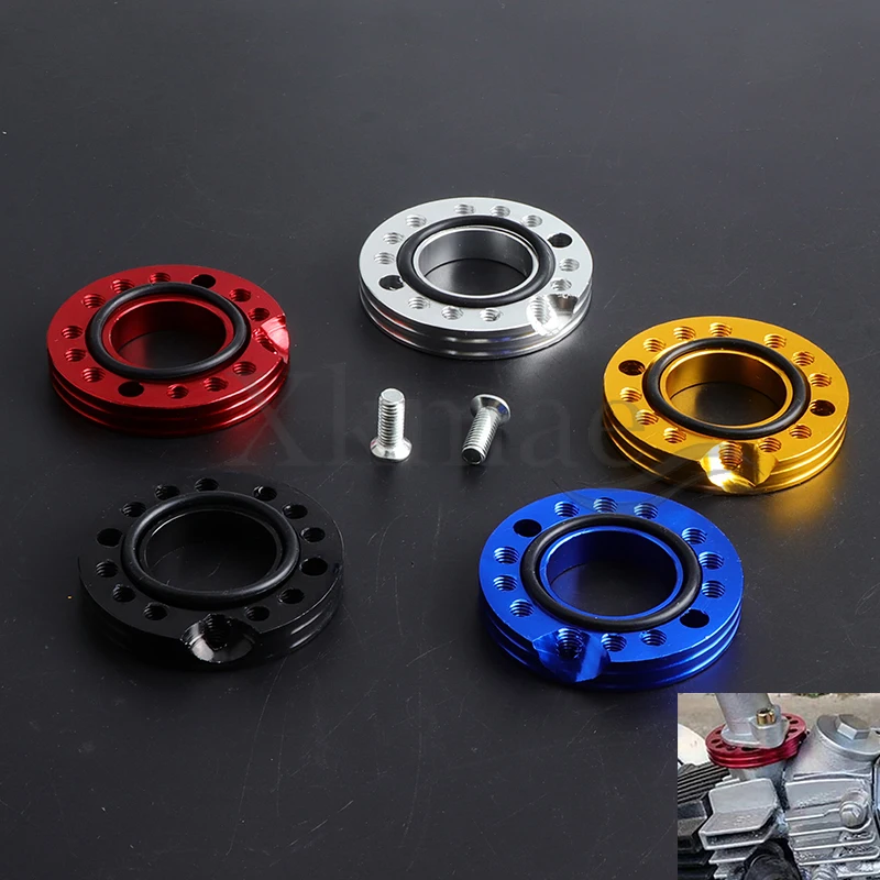 

28mm CNC Adaptor Carb Adjuster Carburetor Inlet Manifold Spinner Plate For ATV Honda Yamaha Kawasaki Suzuki Motorcycle