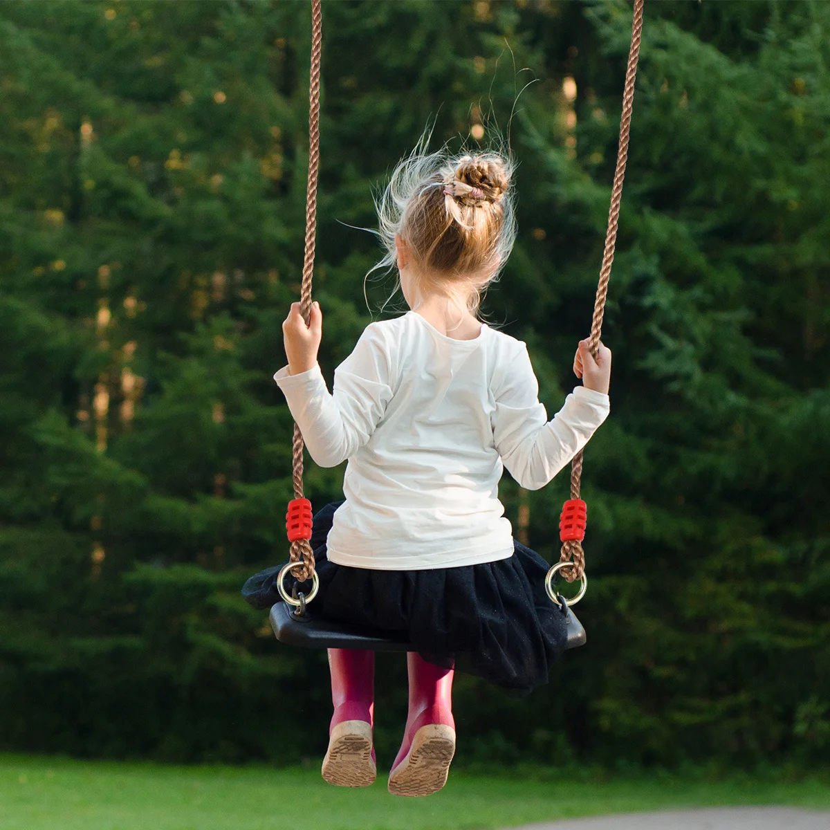 1 زوج الثقيلة قابل للتعديل سوينغ حبل قوي دائم ارتداء مقاومة لشجرة يتأرجح الإطارات القرص أرجوحة ملعب في الهواء الطلق #3