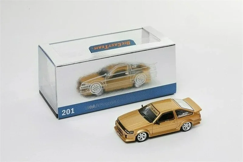 DCT 1:64 ليفين AE86 RWB أبيض-أسود دييكاست نموذج سيارة