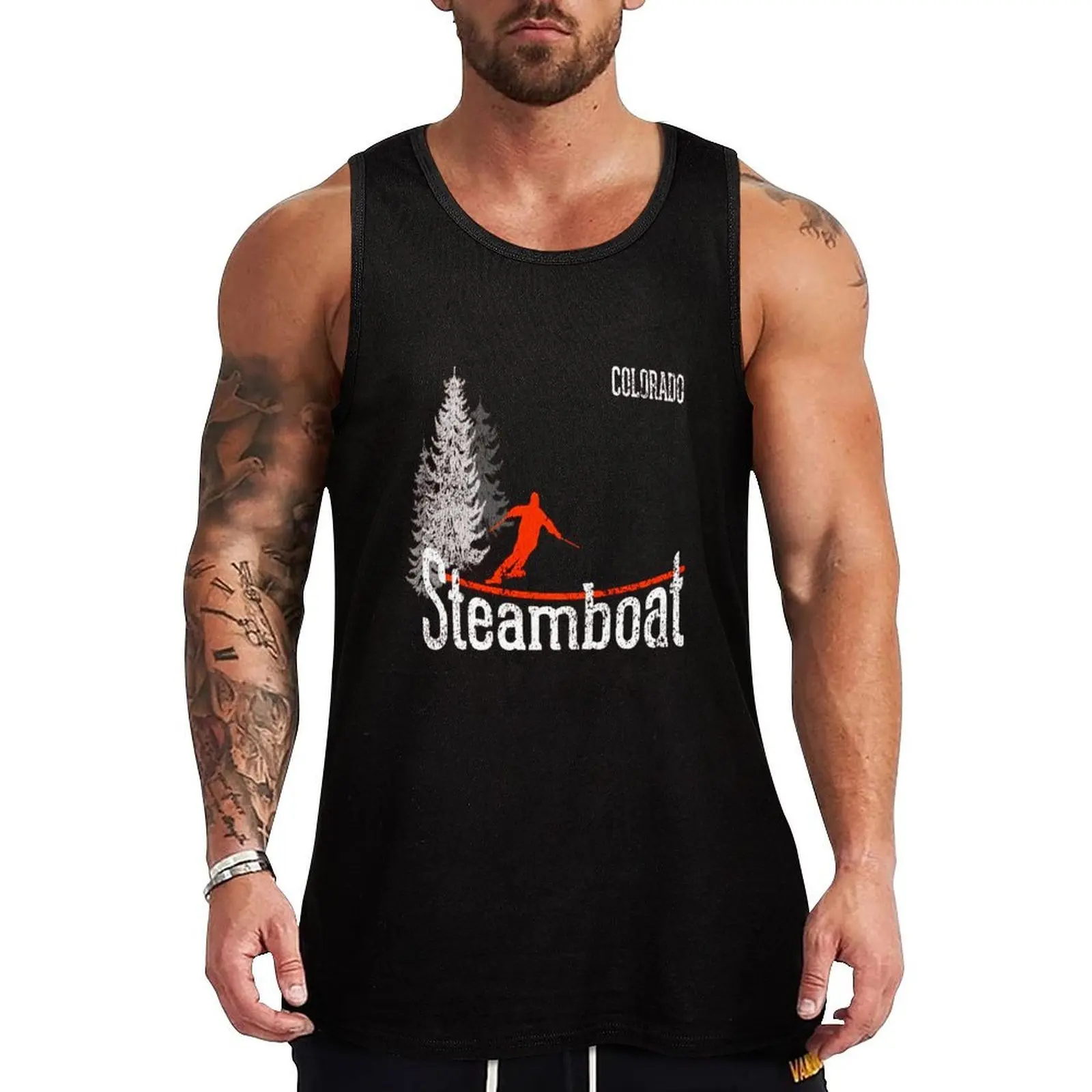 

Colorado Steamboat Tank Top Breathable Stretch Tank Top Flexible Comfort Shirt