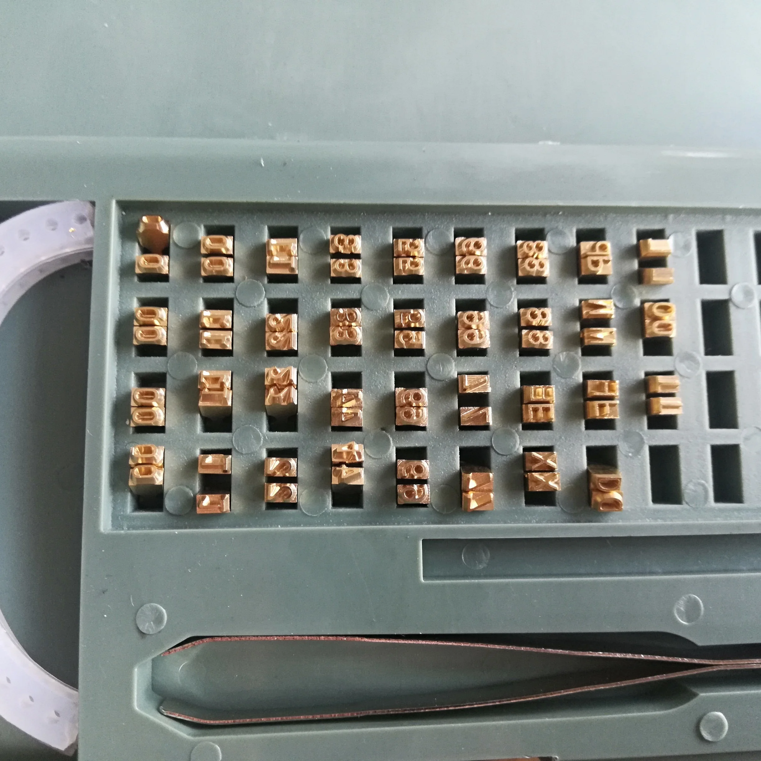 

Spare Letters for Coding Machine